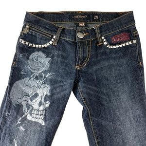 SALE! Ed Hardy Blue Jeans Size 25